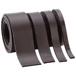 4Pcs 4 Styles Flat Leather Jewelry Cord
