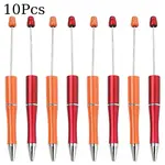 10Pcs 2 Colors Plastic Beadable Pens