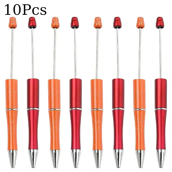 10Pcs 2 Colors Plastic Beadable Pens