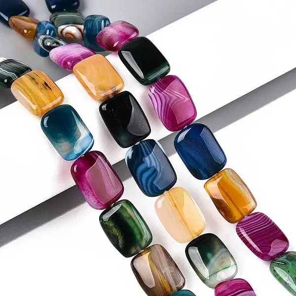 Natural Agate Beads Strands