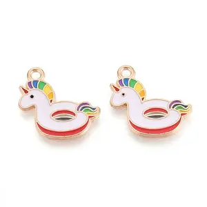 Beach Theme Alloy Enamel Pendants