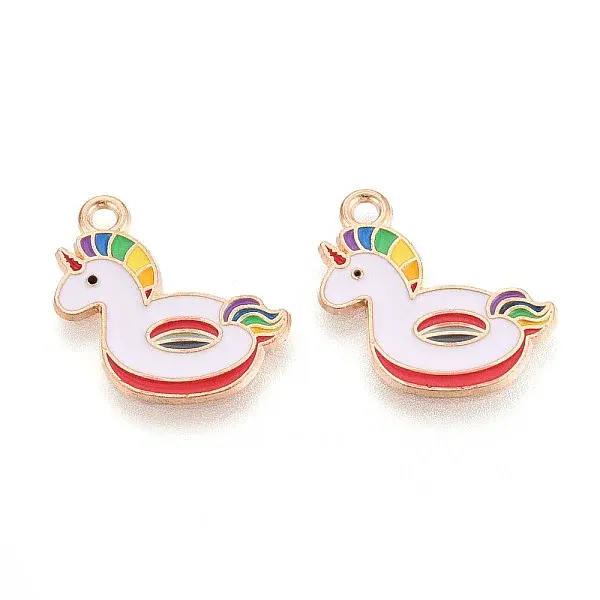 Beach Theme Alloy Enamel Pendants