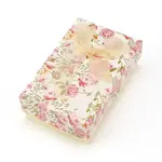 Flower Pattern Cardboard Jewelry Packaging Box