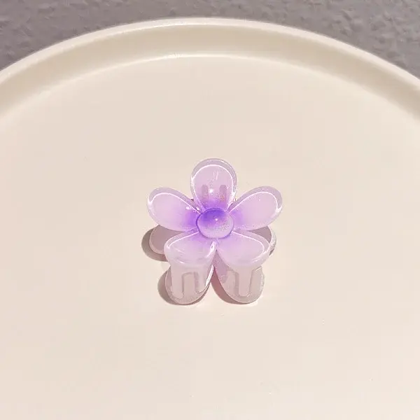 Flower Plastic Claw Hair Clips
