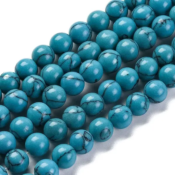 Synthetic Turquoise Beads Strands