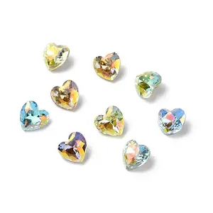 Light AB Style Glass Rhinestone Cabochons