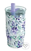 Nerezový termohrnček so slamkou Mist Violet Blooms 720 ml