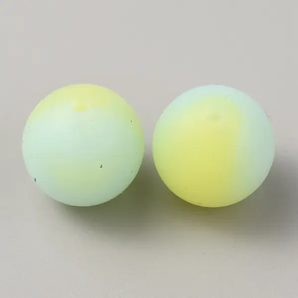 Luminous Round Food Grade Silicone Beads