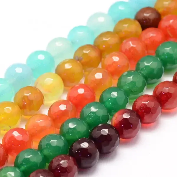 Natural Agate Bead Strands