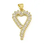 Rack Plating Brass Pave Cubic Zirconia Pendants