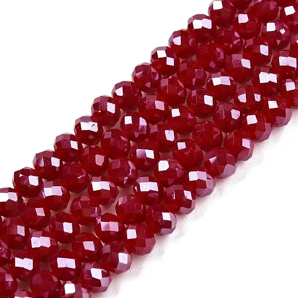 Electroplate Glass Beads Strands