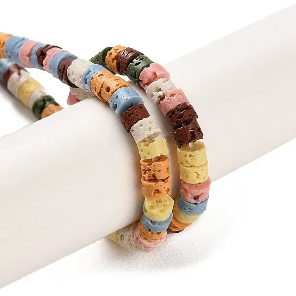 Synthetic Lava Rock Dyed Beads Strands