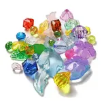 Transparent Frosted Acrylic Beads