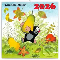 NOTIQUE Nástenný poznámkový kalendár Krtko 2026 - Zdeněk Miler (ilustrátor)