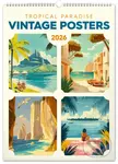 NOTIQUE Nástenný kalendár Vintage posters – tropical paradise (Vintage plagáty – tropické raje) 2026