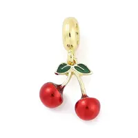 Brass Enamel Fruit European Dangle Charms