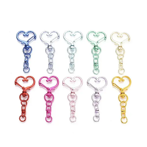 Spray Painted Alloy Swivel Snap Hook Clasps