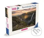 Skandinávie: Vodopád Haifoss, Island - puzzle z kategorie Přírodní scenérie