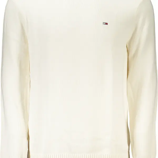 TOMMY HILFIGER MEN'S WHITE SWEATER