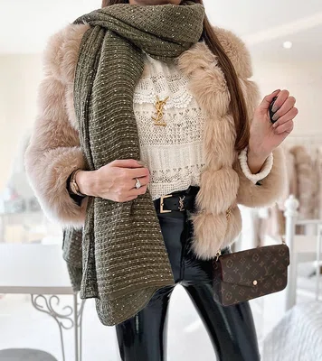 Gemre Green polka dot scarf Khalil