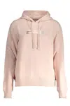 CALVIN KLEIN WOMEN'S PINK ZIPLESS SWEATSHIRT