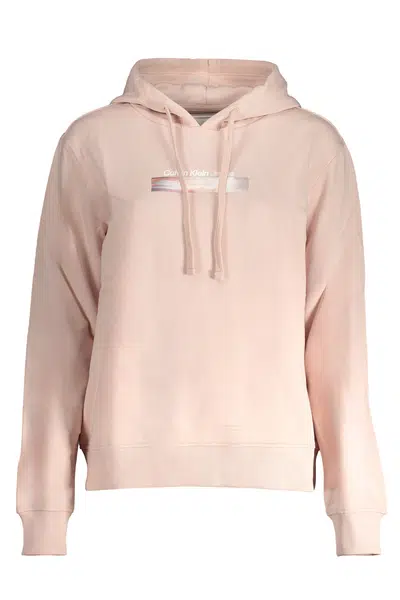 CALVIN KLEIN WOMEN'S PINK ZIPLESS SWEATSHIRT