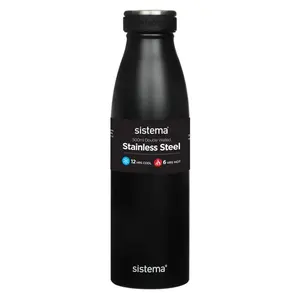 SISTEMA Hydrate Termoláhev Stainless Steel černá 500 ml