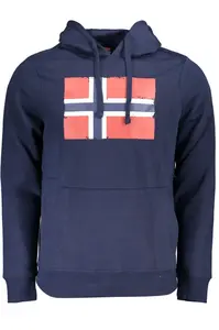Pánská modrá mikina s kapucí NORWAY 1963