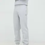 Tepláky Lacoste šedá barva, melanžové