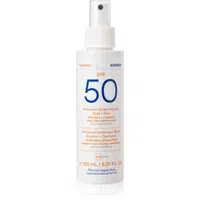 Korres Yoghurt Sunscreen opalovací mléko ve spreji na obličej a tělo SPF 50+ 150 ml