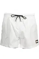 KARL LAGERFELD BEACHWEAR SWIMSUIT BOTTOM MEN WHITE