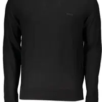 HUGO BOSS MEN'S BLACK SWEATER