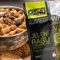 Adventure menu jelení ragú s bramborovými špalíčky