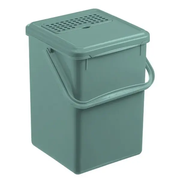 Kompostovací kbelík 9 l s uhlíkovým filtrem, pastelová zelená