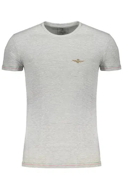 ERONAUTICA MILITARE MEN'S GRAY SHORT SLEEVE T-SHIRT