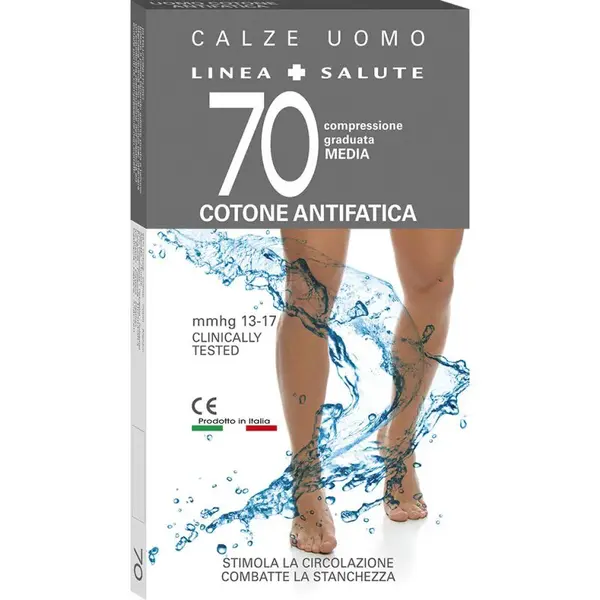 Pánske kompresné ponožky zo škótskej bavlny – MANON FILO SCOZIA 70 DEN, Veľkosť: P, Farba: Modrá