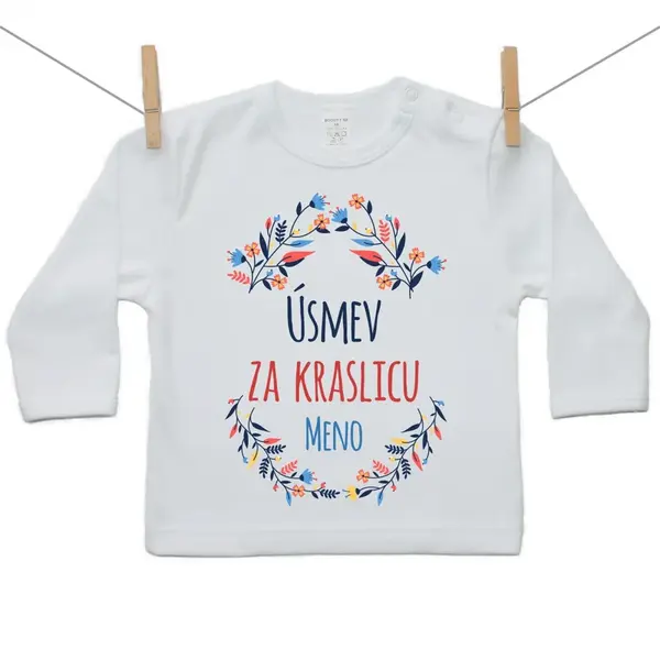 Boodyy Tričko s dlhým rukávom Úsmev za kraslicu 104 (3-4 roky)