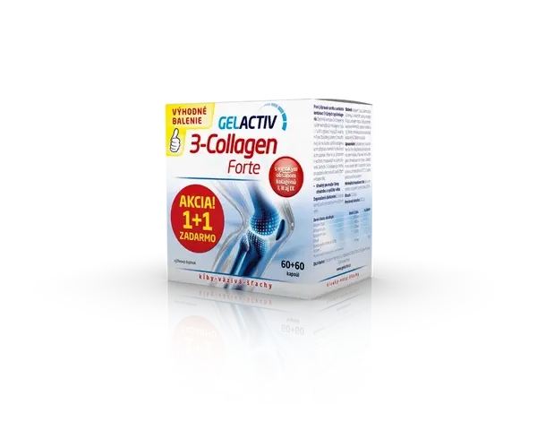 GelActiv 3-Collagen Forte 60+60 kapsúl ZADARMO