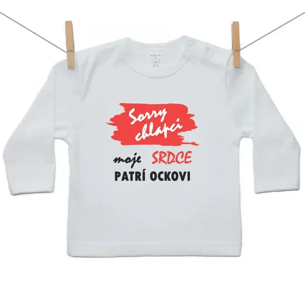Boodyy Tričko s dlhým rukávom Sorry chlapci moje srdce patrí ockovi 134 (8-9 rokov)