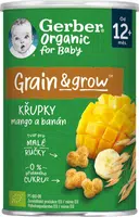 Gerber Organic CHRUMKY Kukurično-ovsené (s mangom a banánom (od ukonč. 12. mesiaca) 1x35 g)