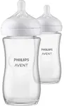 Philips AVENT Fľaša Natural Response sklenená 240 ml, 1m+ 2 ks