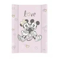 Podložka prebaľovacia s pevnou doskou COMFORT (50x70) Disney Minnie & Mickey Pink