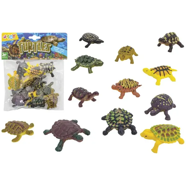 Korytnačky - zvieratá 12ks-WTOY