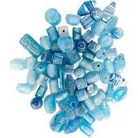 Stafil Korálky sklenené mix 0,5kg turchese modré-Stafil