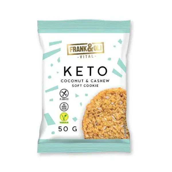 FRANK&OLI KETO COOKIE - keto sušienka s kokosom a kešu orechami