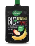 DEVA Ovocná kapsička 100% ovocie Banán, Jablko BIO