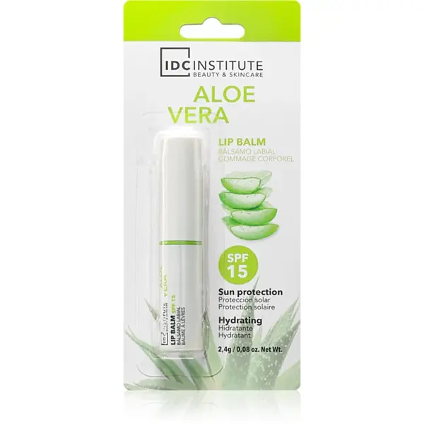 IDC Institute Aloe Vera balzám na rty SPF 15 2.4 g