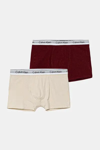 Dětské boxerky Calvin Klein Underwear 2-pack béžová barva, B70B700506