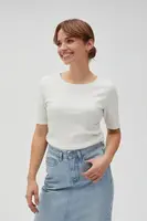 Marisse Women's T-Shirt L-Ts-4602 Off White