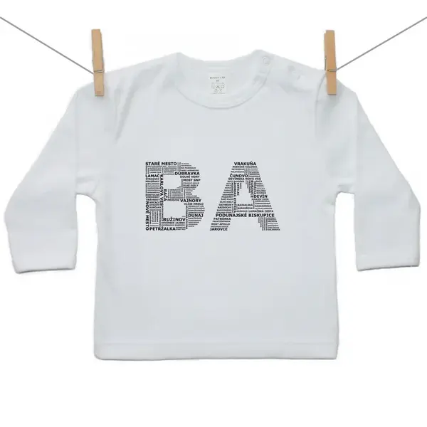 Boodyy Tričko s dlhým rukávom BA (Bratislava) 122 (6-7 rokov)
